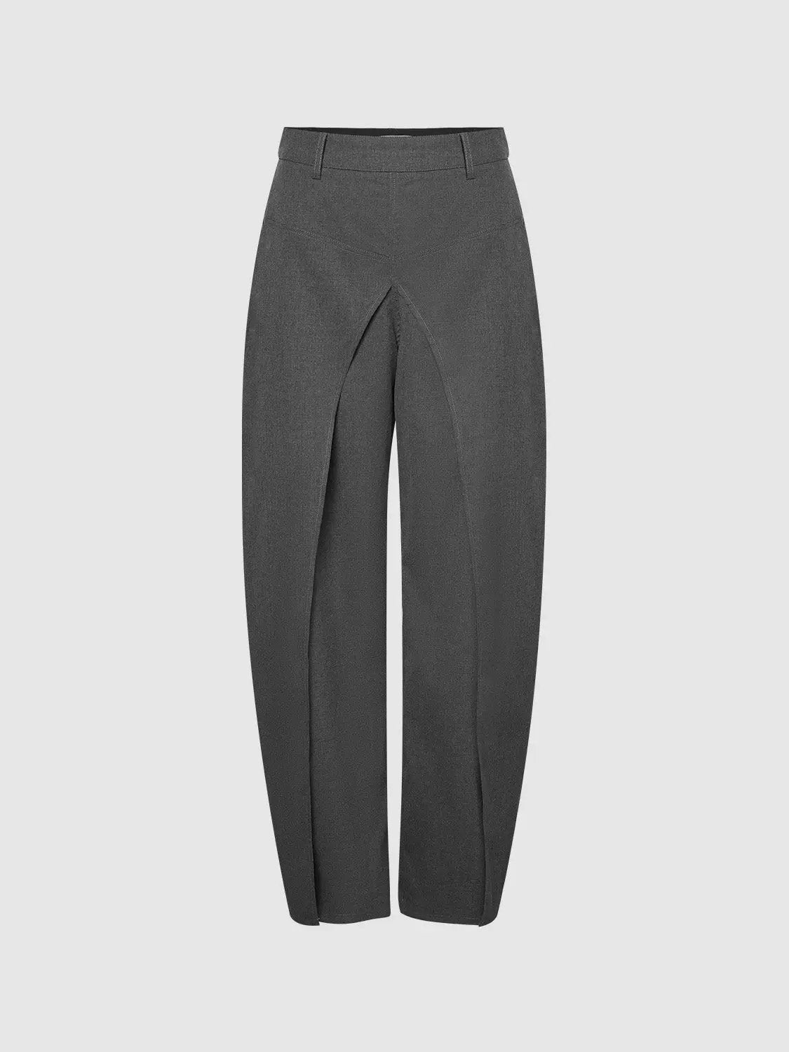 Viscose Blend Draped Front Wide Leg Pants - Image 2