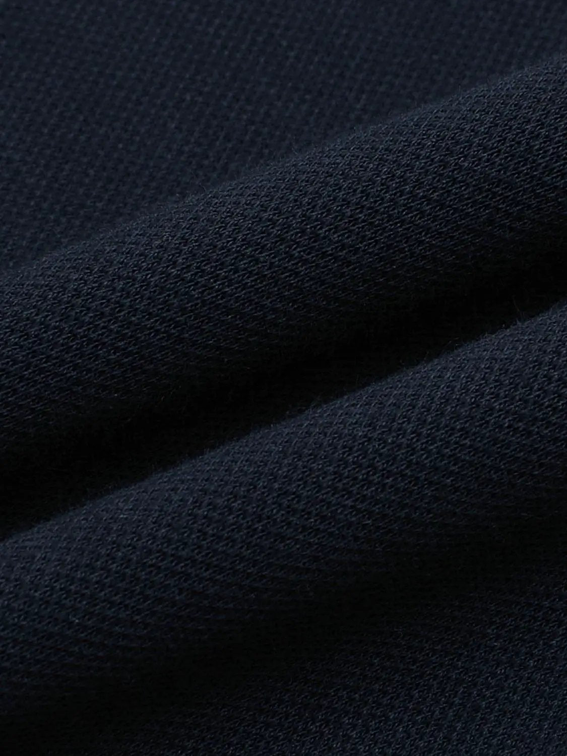 Navy Polo Neck A Line Contrast Trim Dress - Image 8