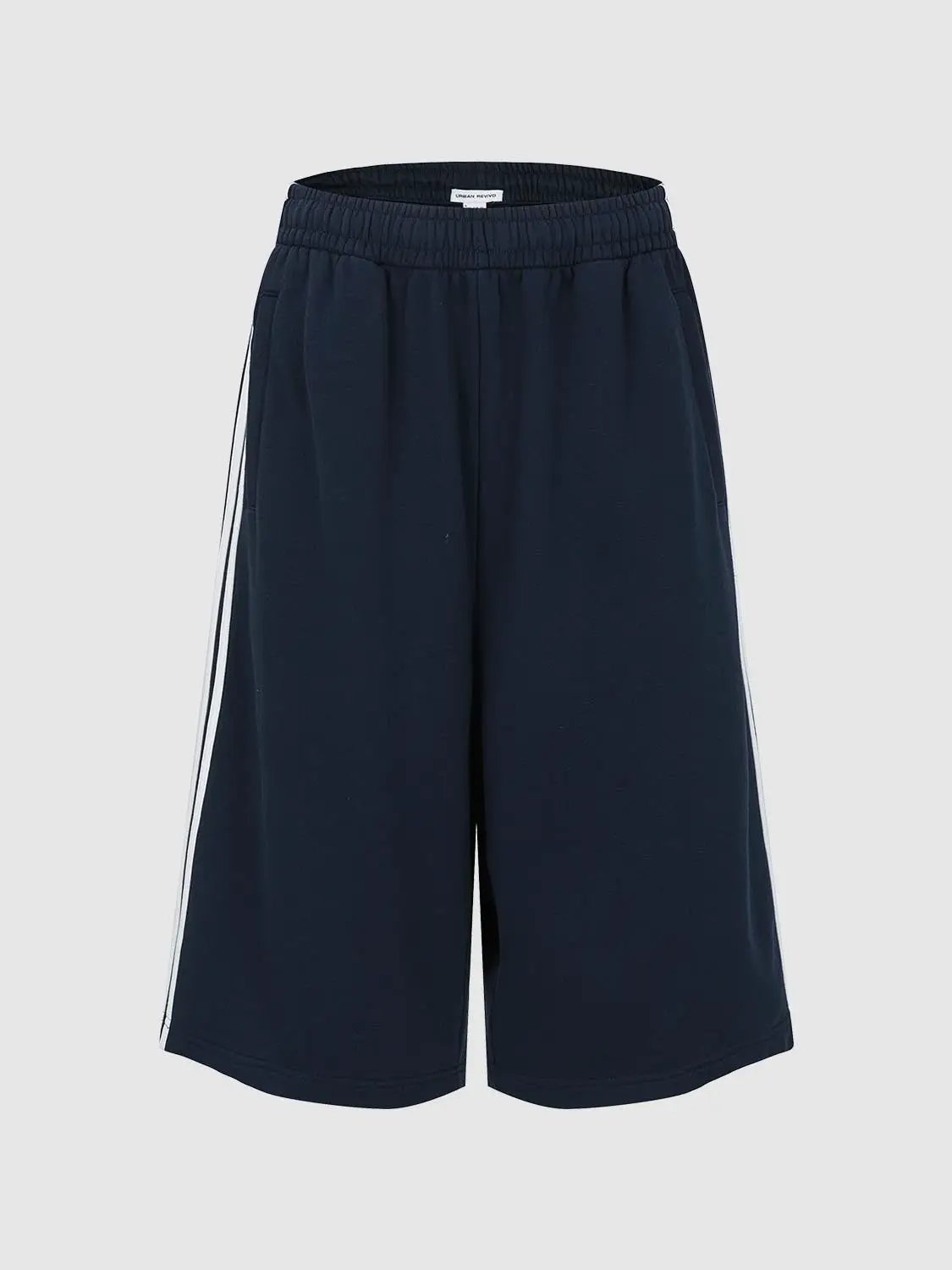 Cotton Blend Contrast Stripe Wide Leg Pants - Image 10